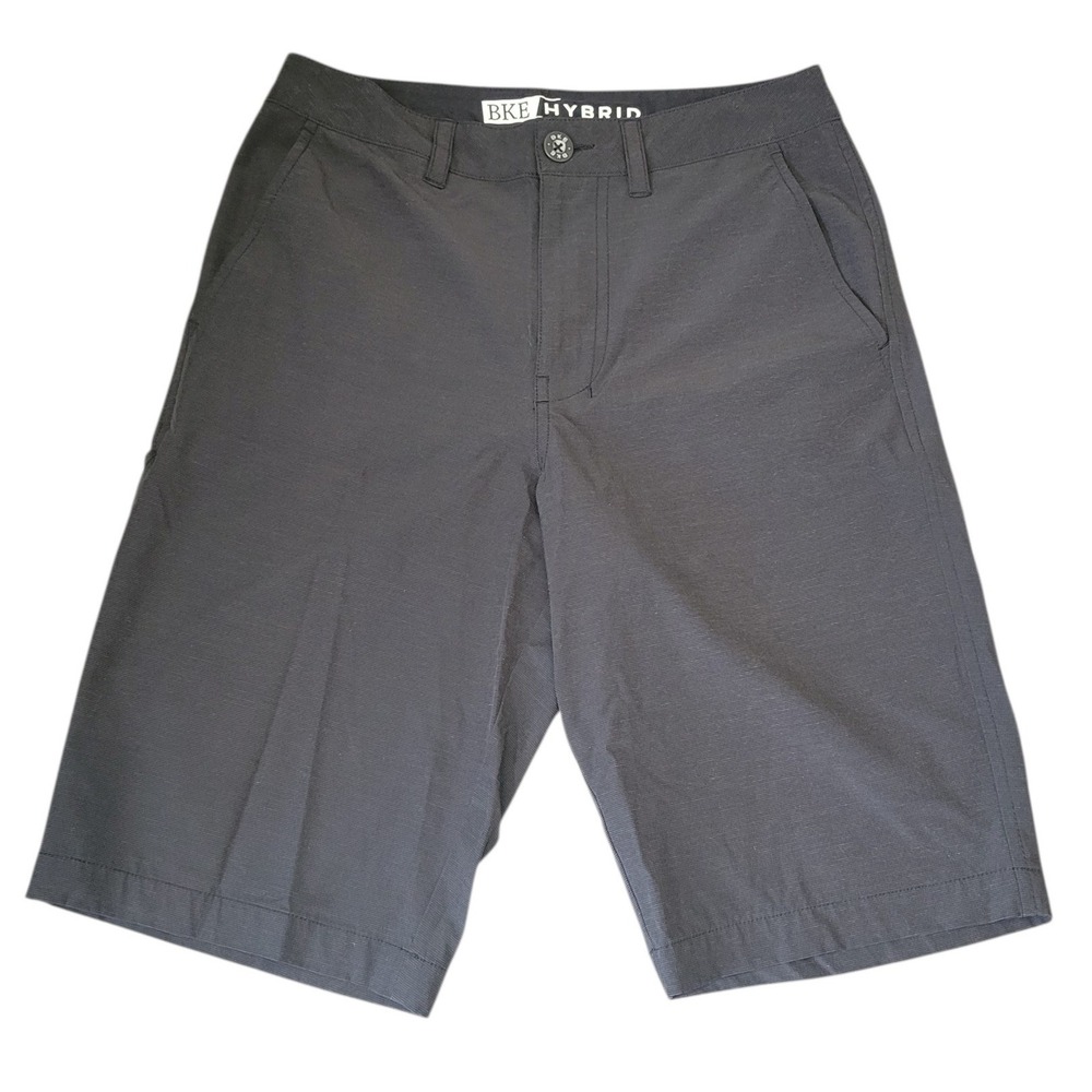BKE Hybrid Shorts Mens Sz 27 Charcoal Gray Standard Fit Stretch‎ E660